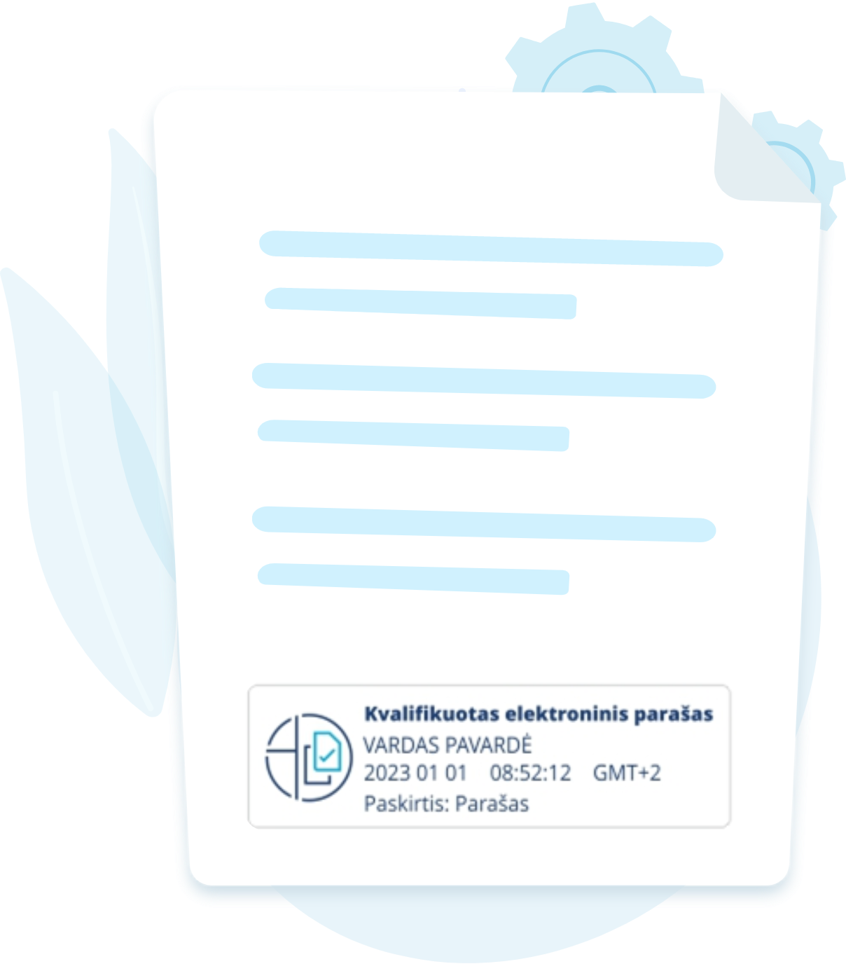 signed document with mark sign qualified electronic signature