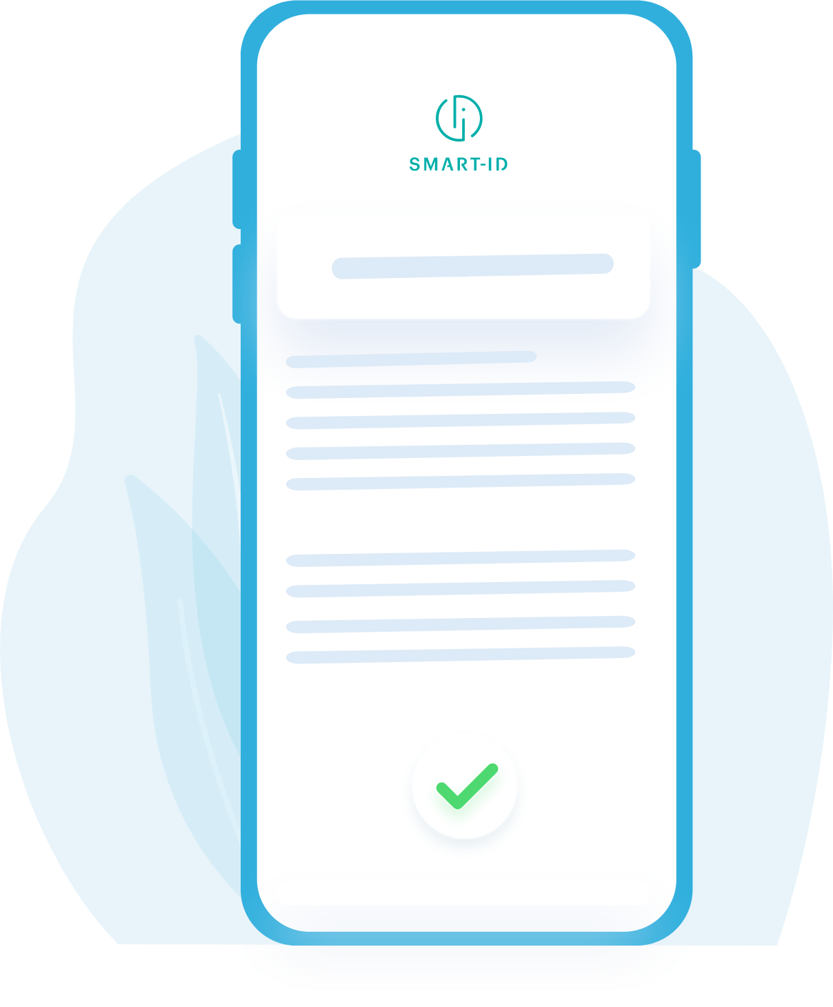 smart-ID logo on mobile phone screen