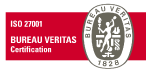 iso 27001 bureau veritas sertifikato spalvotas logotipas