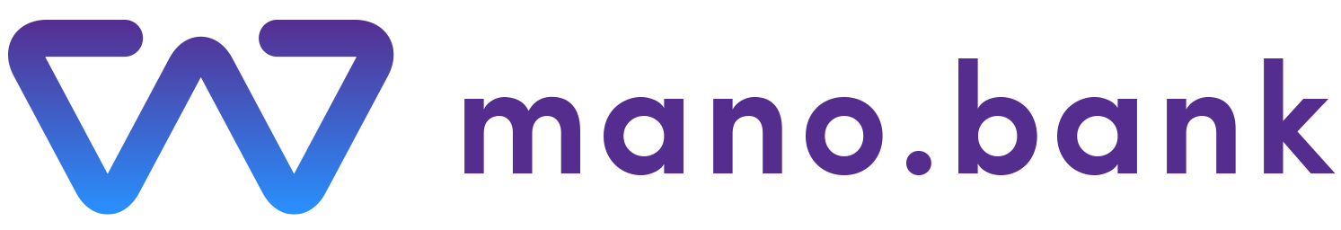 Mark Sign kliento mano.bank spalvotas logotipas