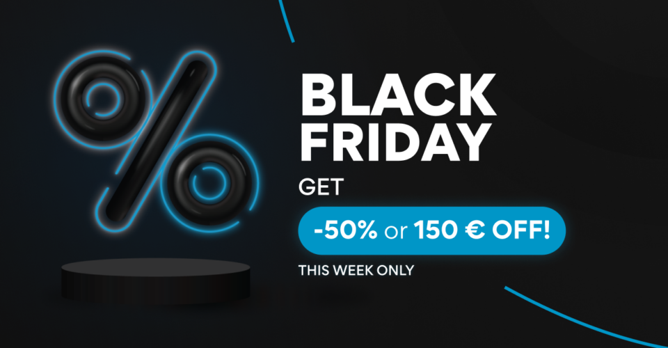 Mark Sign Black Friday discount banner